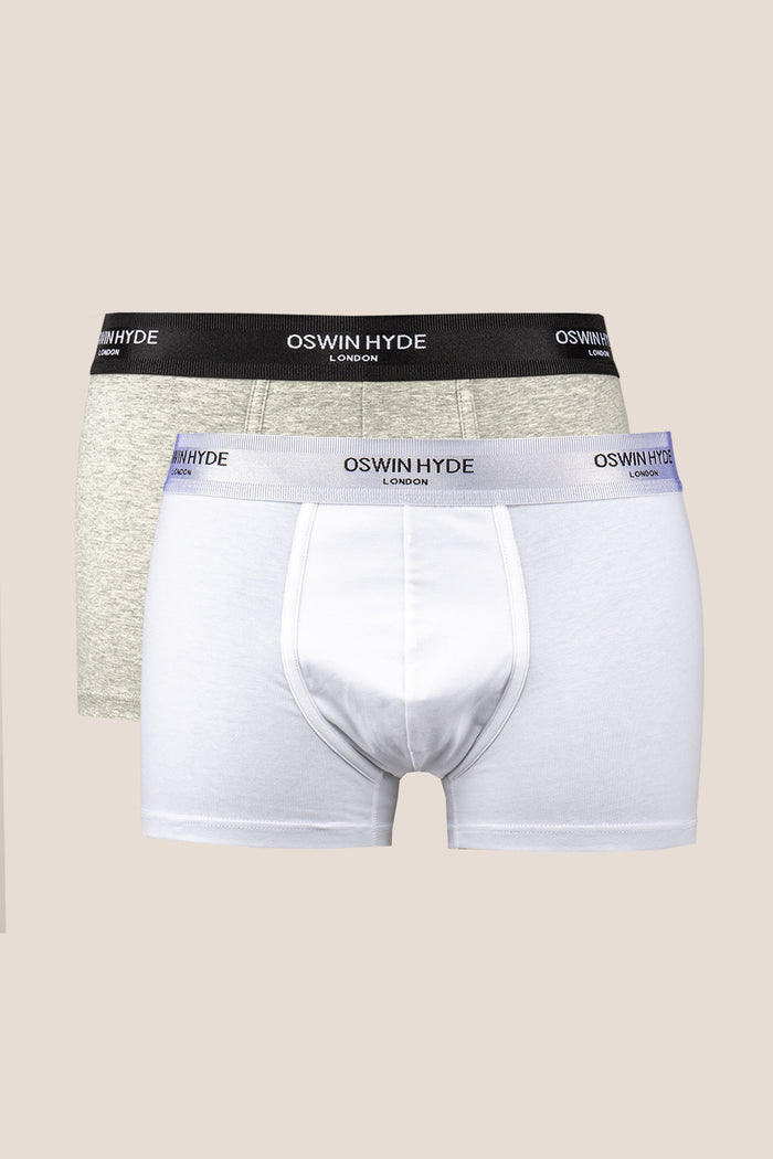 Bart Men’s Premium Cotton Boxer Trunks – 2 Pack made from stretch cotton with elastic waistband, offering breathable luxury and comfort.