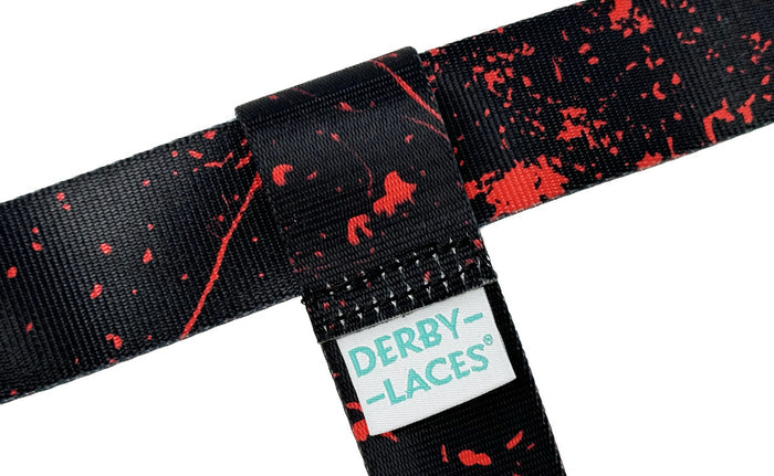 Derby Laces Skate Leash - Blood Spatter
