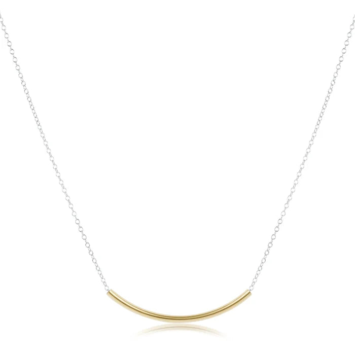 ENEWTON 16" Necklace Mixed Metal- Bliss Bar Gold
