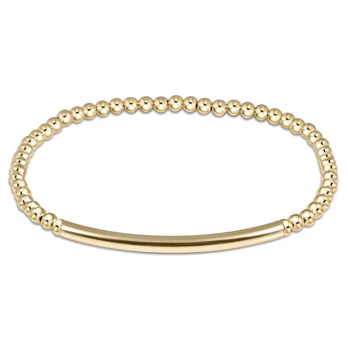 enewton 6.25" Bliss Bar Smooth Gold 3mm Bracelet