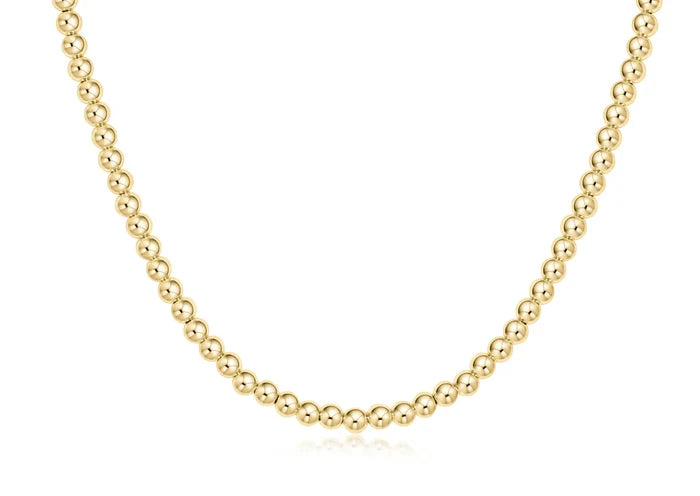 enewton choker classic gold 4mm bead
