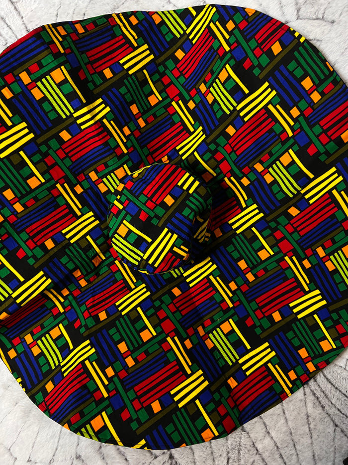 Oversized African print hat.❤️🔥 Ankara wide brim hat. Ankara oversized summer hat.🔥