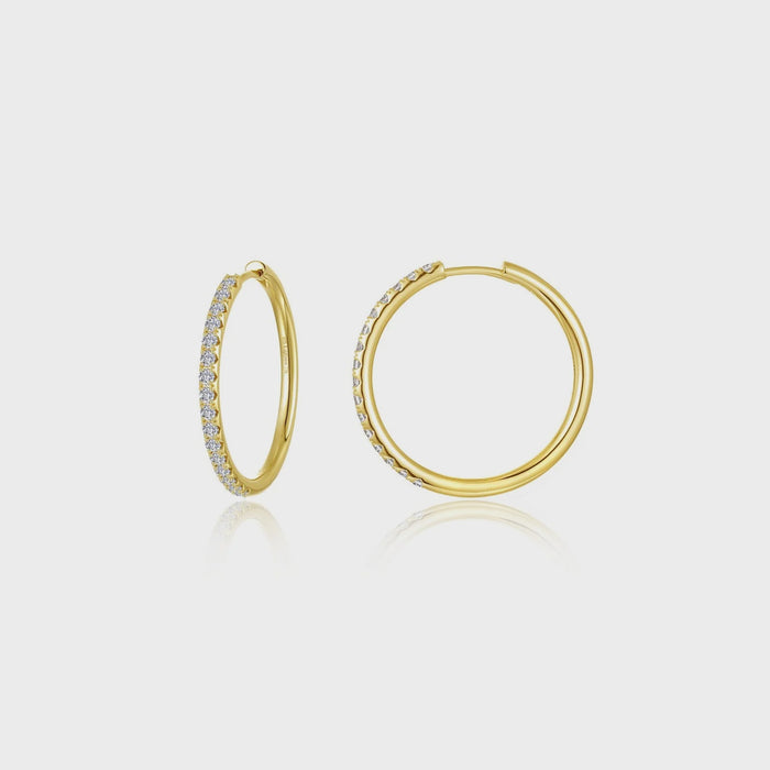Lafonn Large Alina Round Hoop Earrings
