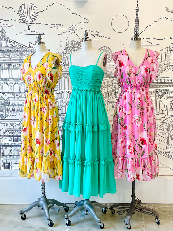 Love You More Dress in Jade