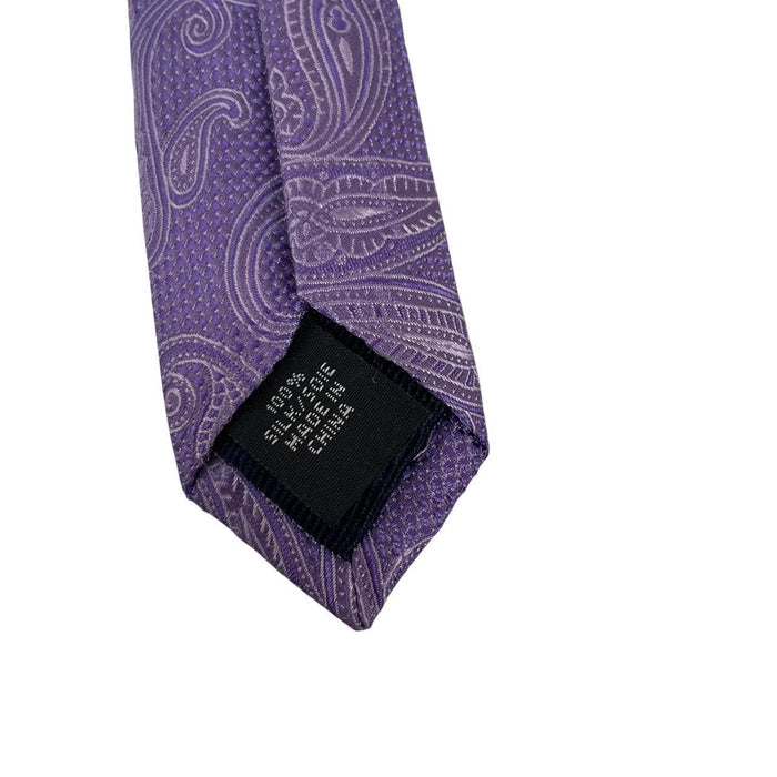 Michael Kors Purple Paisley Silk Tie