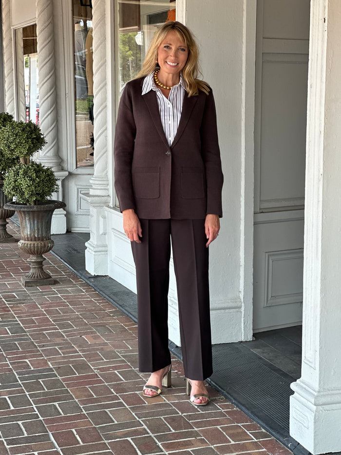 Nic + Zoe Elegant Knit Blazer in Java