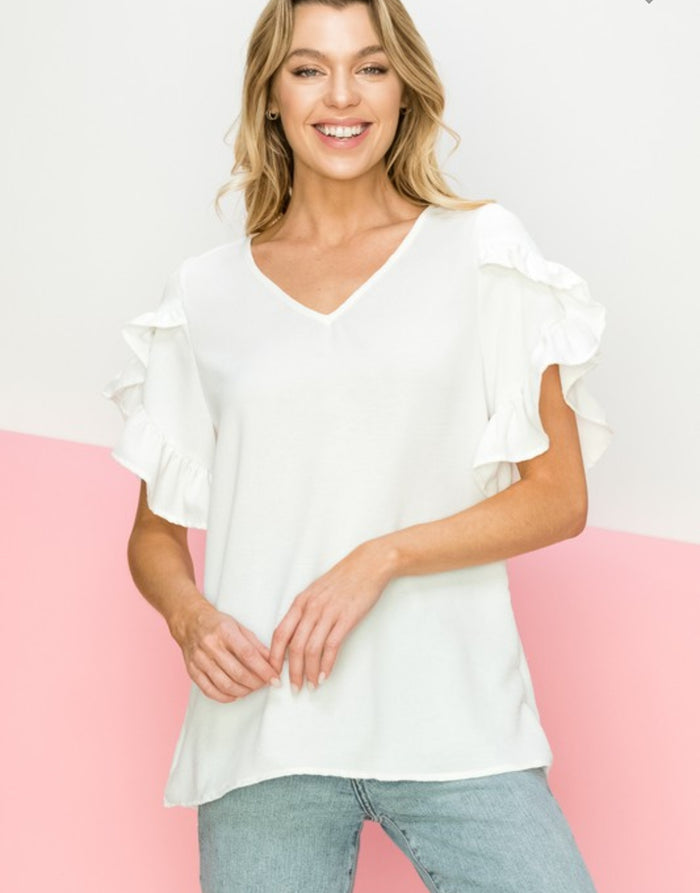 Spring Ruffle Top