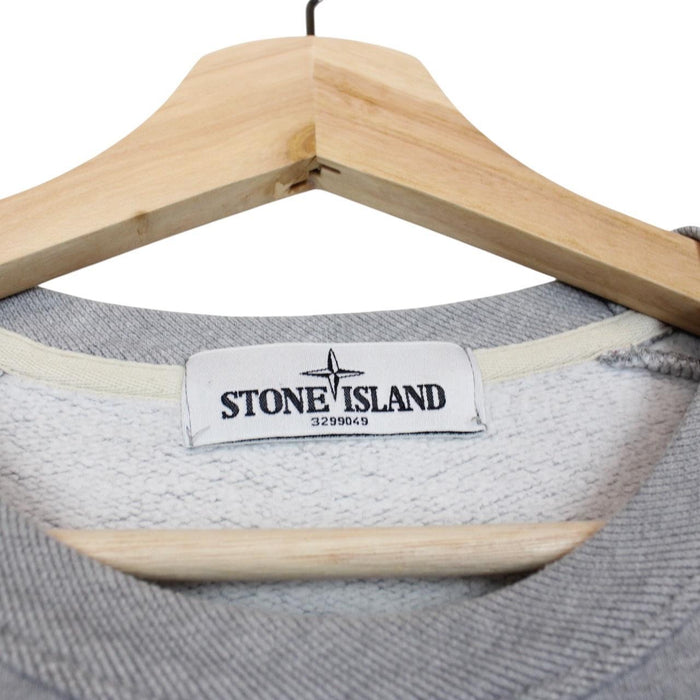 Stone Island AW 2012 Grey Cotton Compass Sweatshirt Jumper