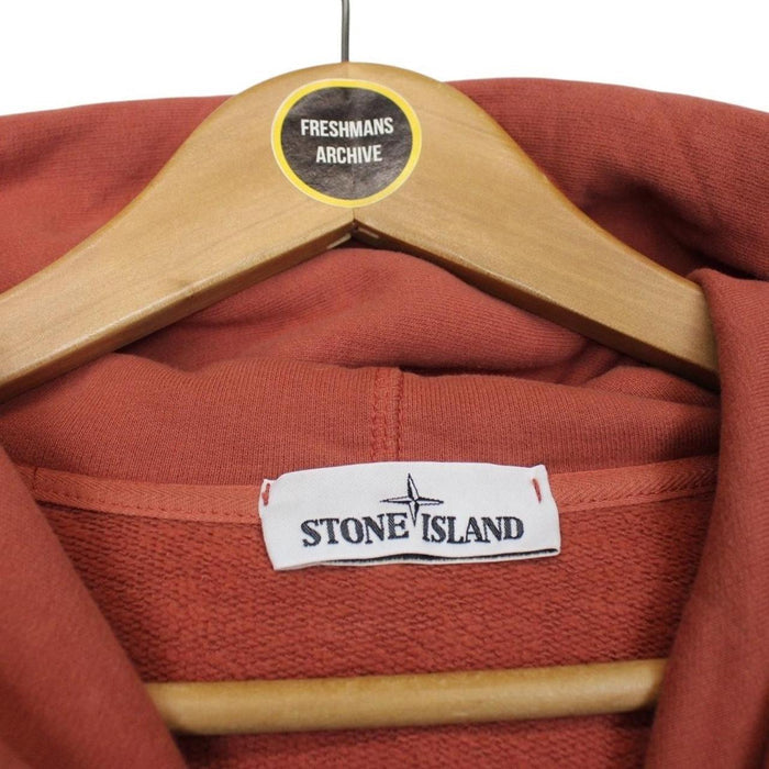Stone Island AW 2019 Orange Cotton Hoodie Jumper