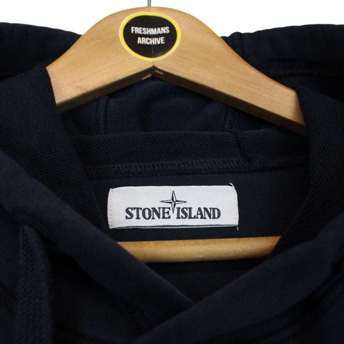 Stone Island AW 2020 Navy Blue Cotton Hoodie Jumper