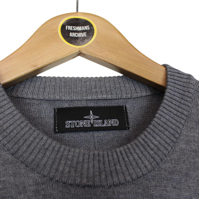 Stone Island Shadow Project Grey Wool Knit Jumper