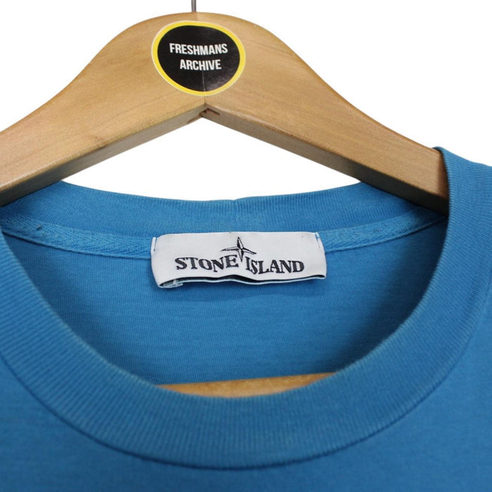 Stone Island SS 2018 Blue Short Sleeve Compass T-Shirt