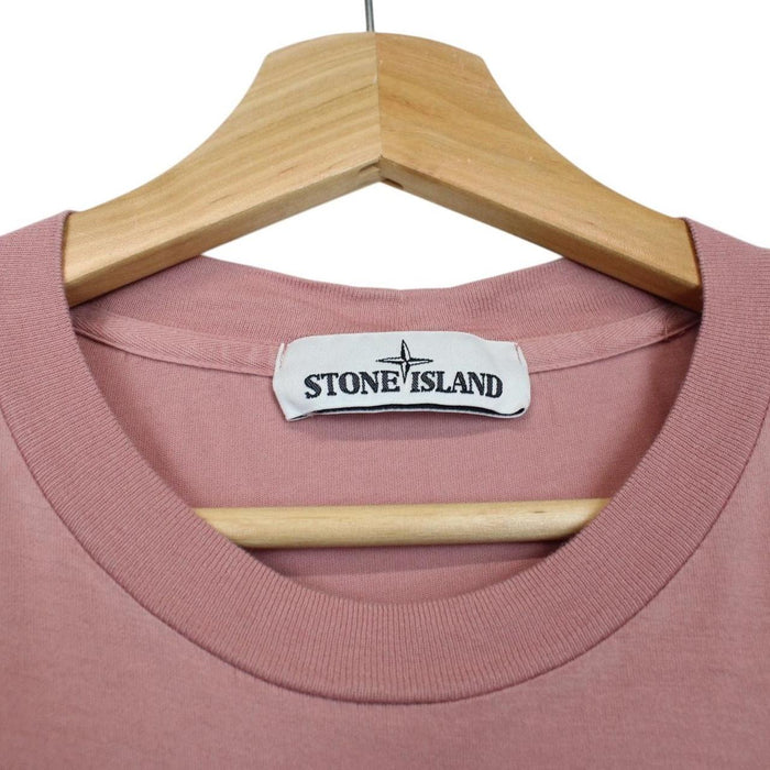 Stone Island SS 2021 Pink Short Sleeve Compass T-Shirt