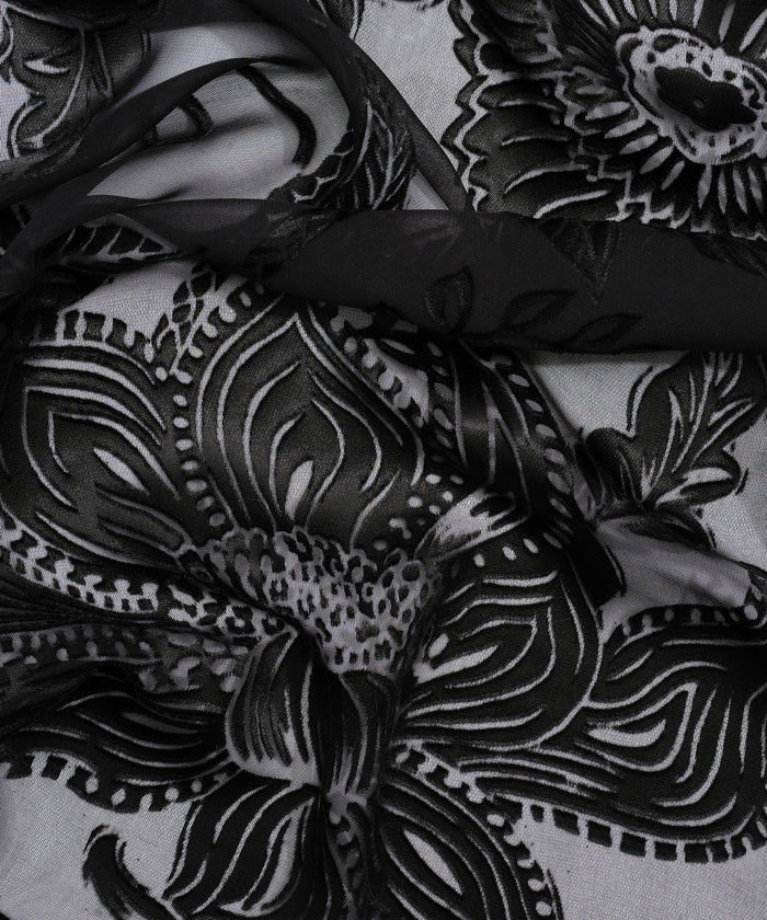 Sunkissed Silhouette Occasion Wrap in color black