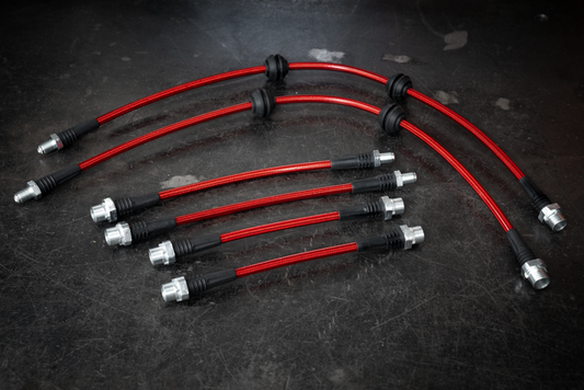 2009-2014 BMW LCI E82 128i 135i RWD Stainless Steel Complete 6 Brake Line Kit - DOT Compliant-Brake and Clutch Lines-grip-drift-No clutch line-Garagistic-bmw