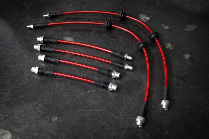 2009-2014 BMW LCI E82 128i 135i RWD Stainless Steel Complete 6 Brake Line Kit - DOT Compliant-Brake and Clutch Lines-grip-drift-No clutch line-Garagistic-bmw