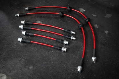 2009-2014 BMW LCI E82 128i 135i RWD Stainless Steel Complete 6 Brake Line Kit - DOT Compliant-Brake and Clutch Lines-grip-drift-No clutch line-Garagistic-bmw