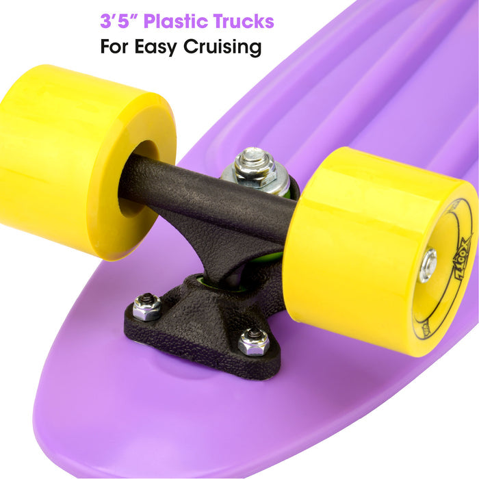 purple small skateboard