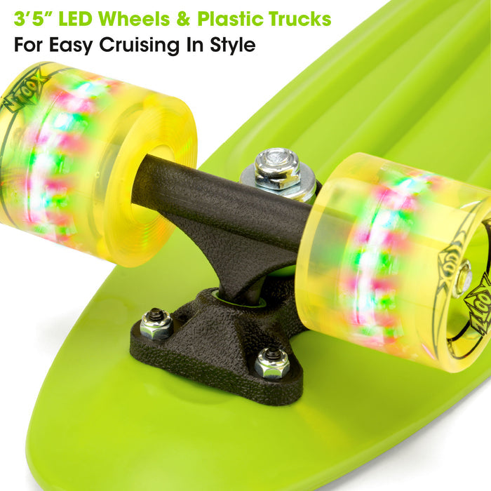 kids led skateboard