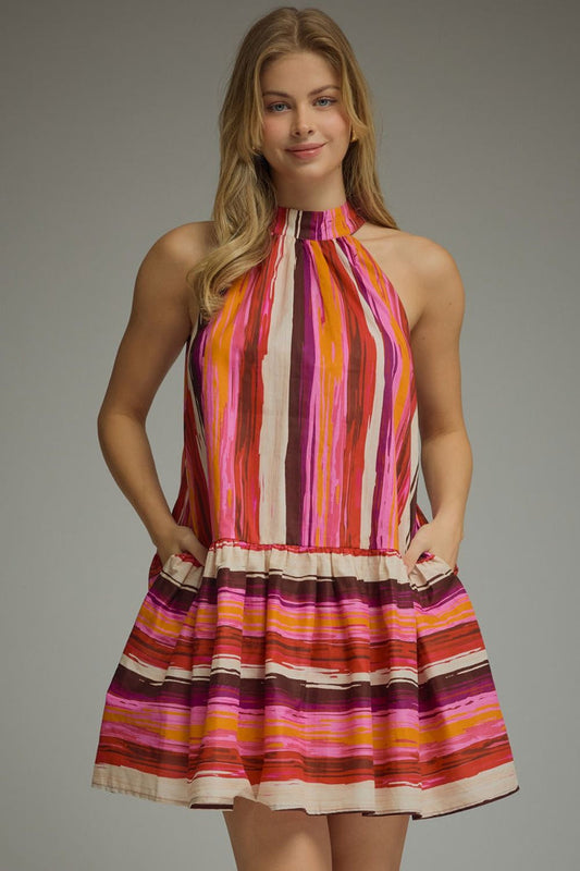 A Better Plan Multicolor Mini Dress
