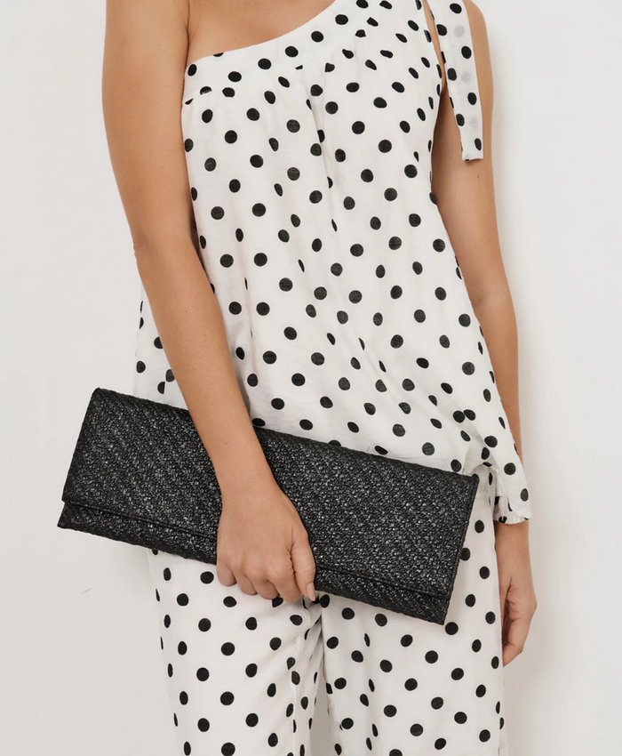 Adorne bag- The Long Woven Fold over Clutch