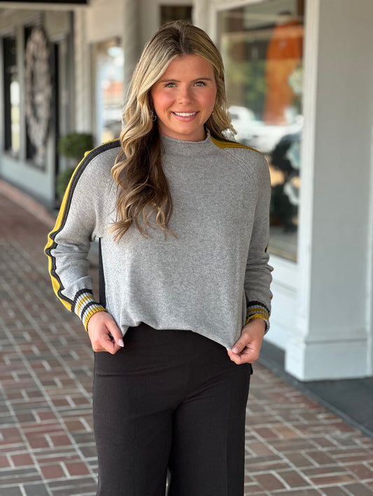 Afternoon Stroll Cloud Gray Sweater