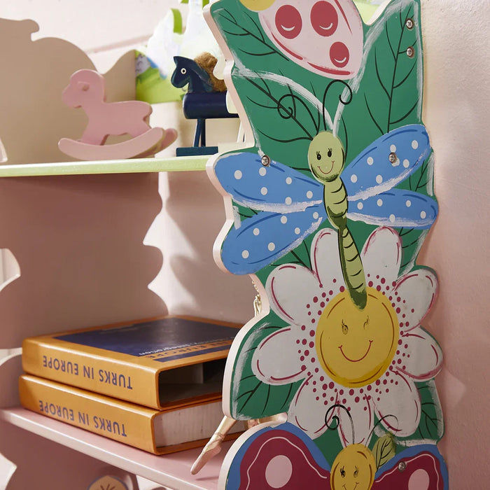 All 4 Kids Olivia fairy bookshelf with open shelves for children's books