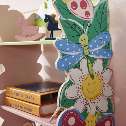 All 4 Kids Olivia fairy bookshelf with open shelves for children's books