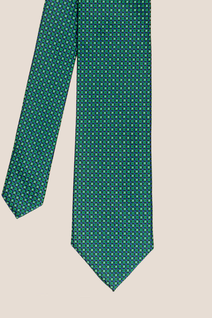 Arthur Green tie with geometric print, ideal for weddings, formal events, and special occasions.