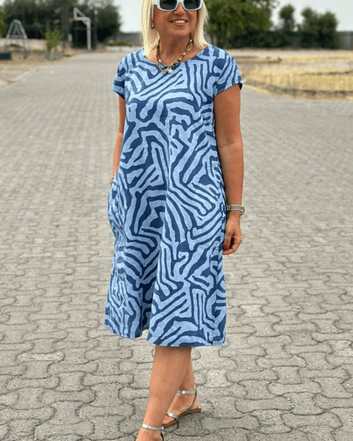 Avanille | round neck summer dress
