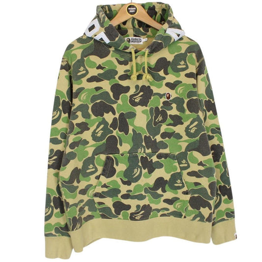 Bape Green ABC Camo 2nd Ape Pullover Cotton Hoodie