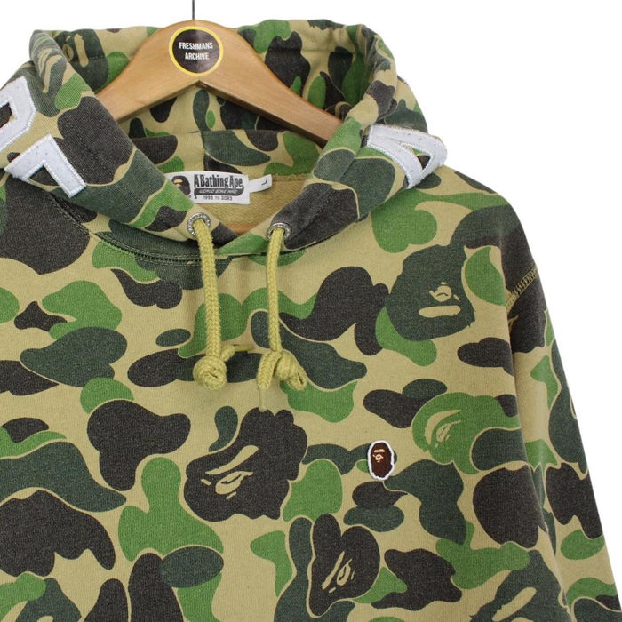 Bape Green ABC Camo 2nd Ape Pullover Cotton Hoodie