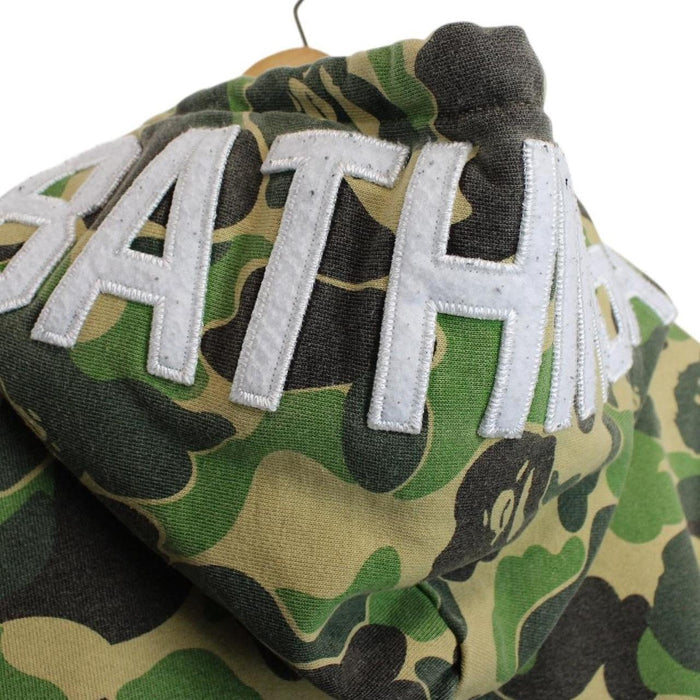 Bape Green ABC Camo 2nd Ape Pullover Cotton Hoodie
