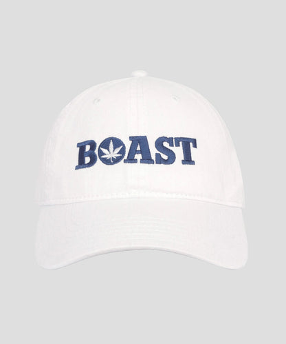 Dad Hat in White Navy