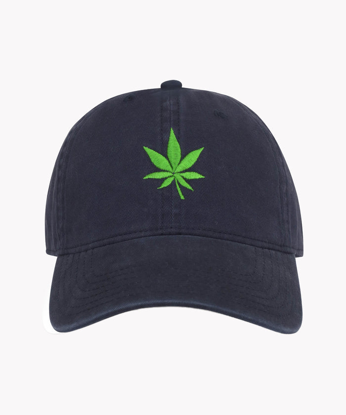Leaf Hat in Navy Green