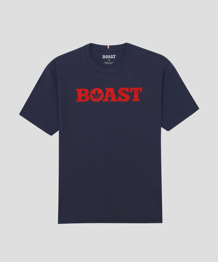 Tee in Navy Red