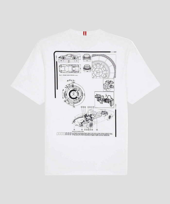 BOAST x MECUM Engine Pima Cotton Tee in White