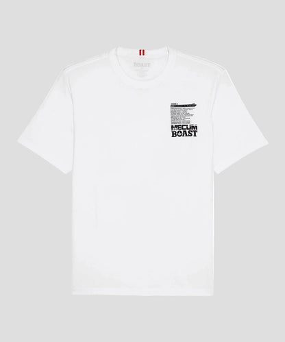 BOAST x MECUM Engine Pima Cotton Tee in White