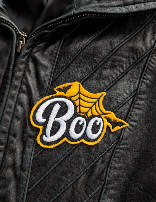 Boo Spiderweb and Bats Patch