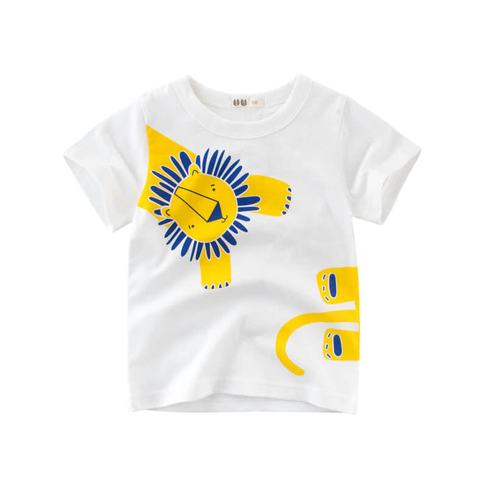 Boys Short Sleeve Cotton T-Shirt | Comfortable Short Sleeve Shirt