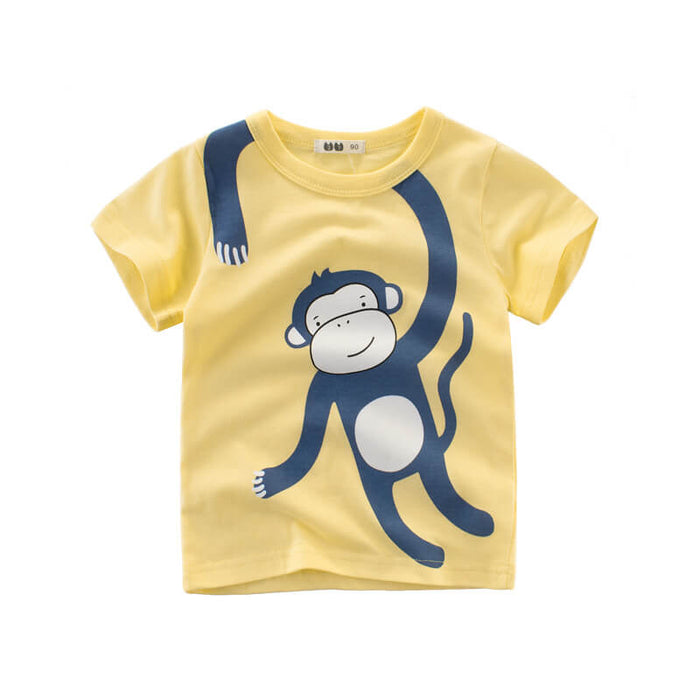 Boys Short Sleeve Cotton T-Shirt | Comfortable Short Sleeve Shirt