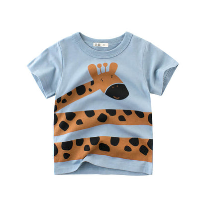 Boys Short Sleeve Cotton T-Shirt | Comfortable Short Sleeve Shirt