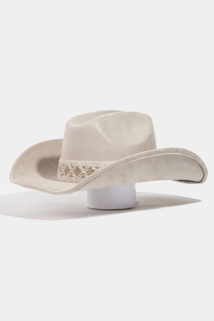 Braided Strap Cowgirl Hat