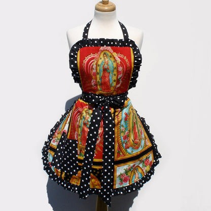 Guadalupe Apron on mannequin