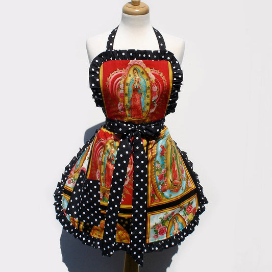 Guadalupe Apron on mannequin