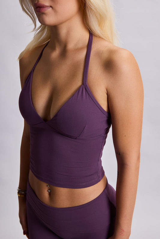 CALA CROP TOP DARK PURPLE