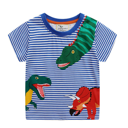Cartoon Dinosaur T-Shirt For Boys | Kids Short Sleeve Dinosaur T-Shirt