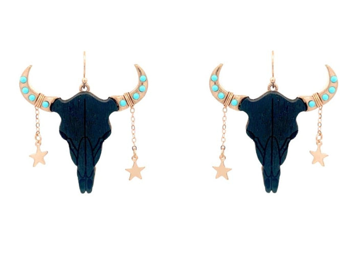 Cattle Charm Earrings