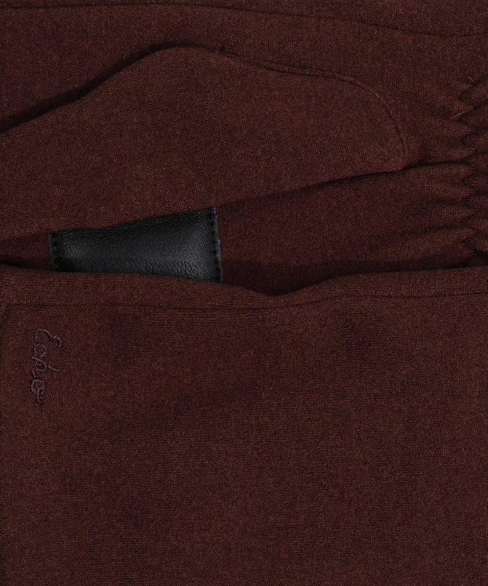 Comfort Stretch Long Touch Glove in color Chocolate