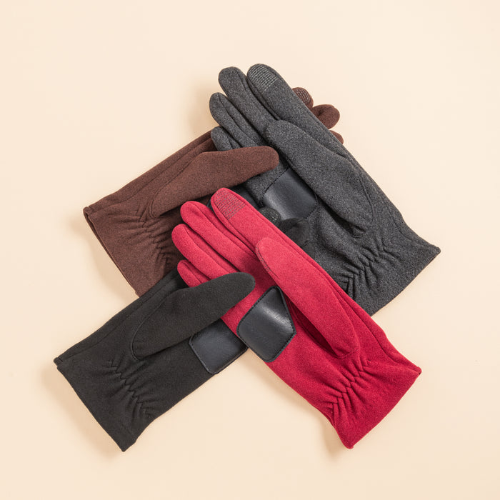 Comfort Stretch Touch Glove in color charcoal